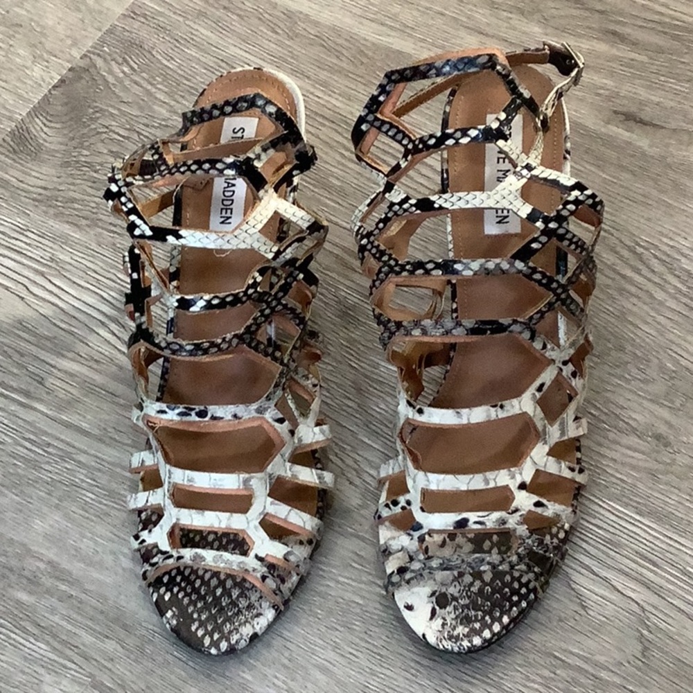 Steve Madden Snake Skin Stilleto Heels